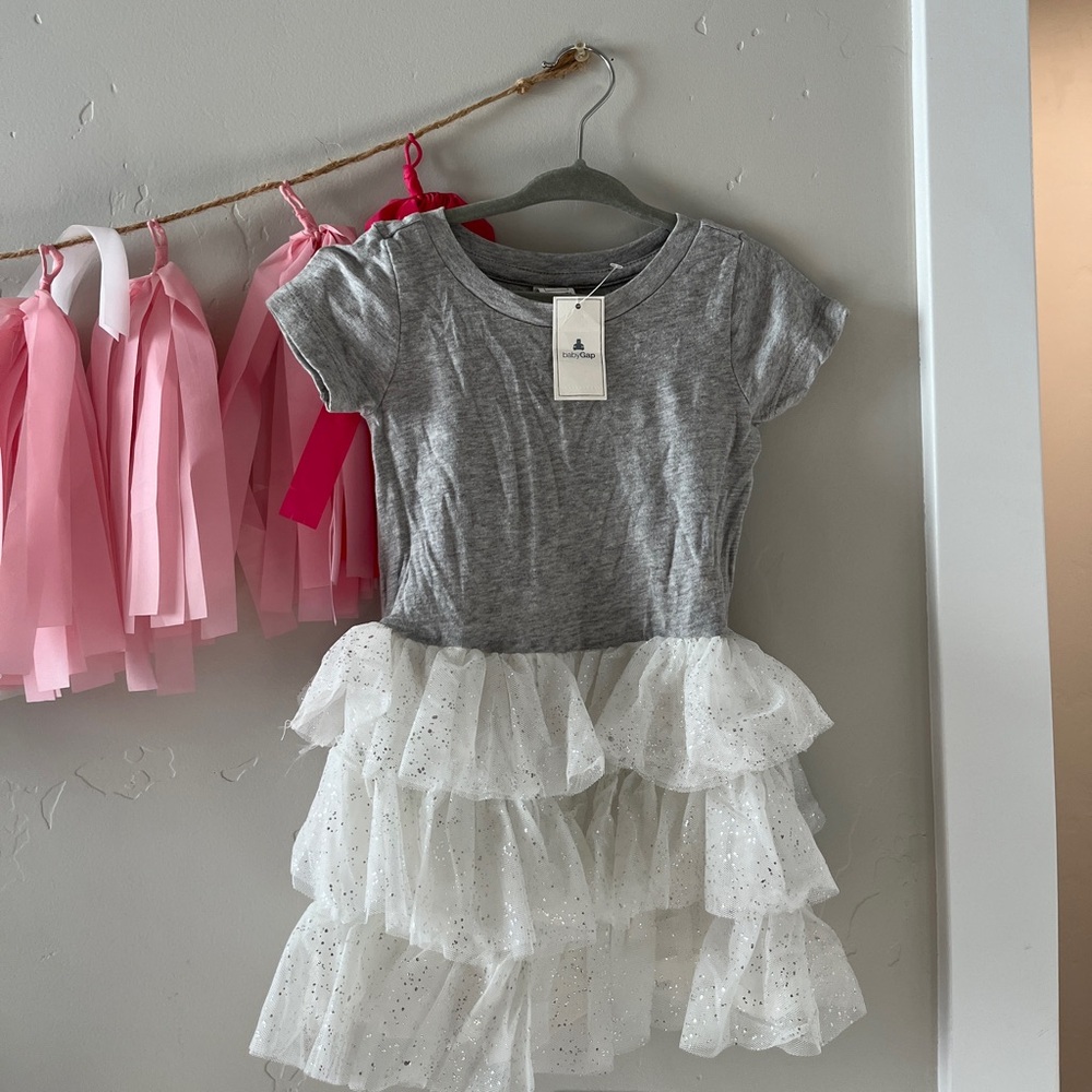 GAP Heather Gray Toddler Tutu Dress